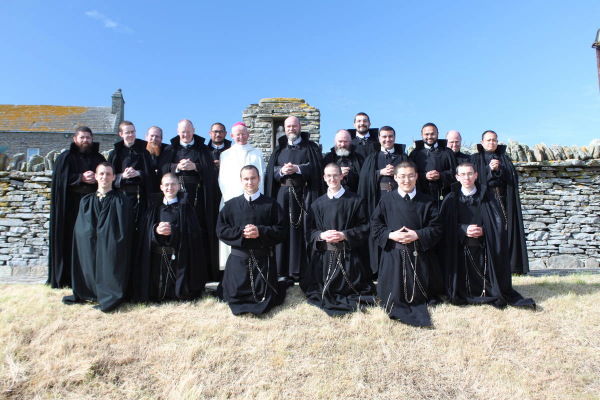 Bishop Hugh with members of the Congregation of the Sons of the Most Holy Redeemer